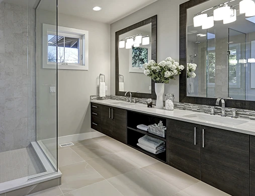 Bathroom remodeling example